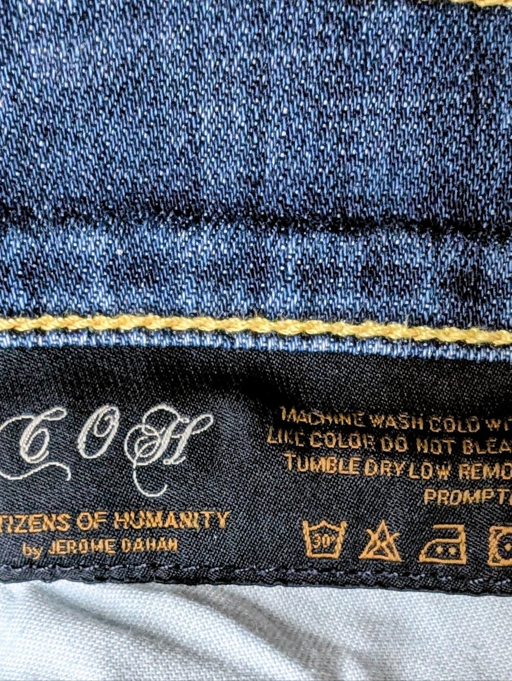 Citizens of Humanity Low Rise Denim Cuffed Shorts Size 27 - Picture 10 of 15
